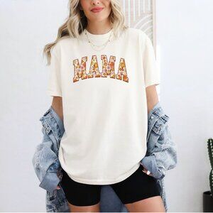Mama Floral Boho Comfort Colors T-shirt